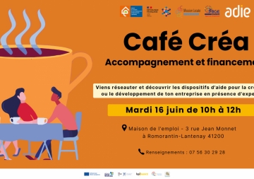 Café Créa à la Maison de l'Emploi, le 16 juin 2026